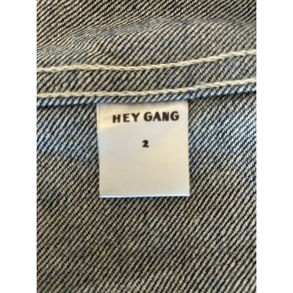 Hey Gang The Barn Coat Chore Coat Denim Jean Jacket, Unisex Size 2 (Adult M) - Picture 5 of 9